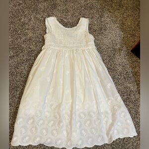 Cotton kids girls white dress
